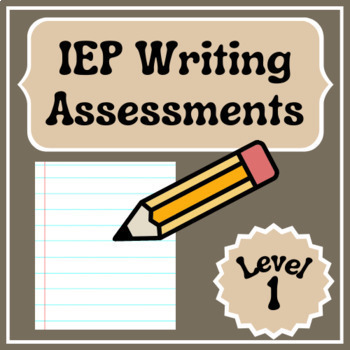 Preview of IEP Writing CVC Sentences Goals Progress Monitoring Assessments Level 1