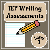 IEP Writing CVC Sentences Goals Progress Monitoring Assess
