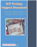 IEP Writing (Fill-in-the-Blank Phrases) Support Document