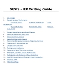 IEP Writing Guide - SESIS