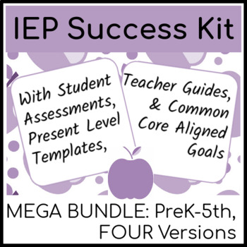 Preview of IEP Writing Kit MEGA Bundle with Assessments, PLAAFPs, & IEP Goal Banks