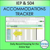 IEP and 504 Accommodations Tracker