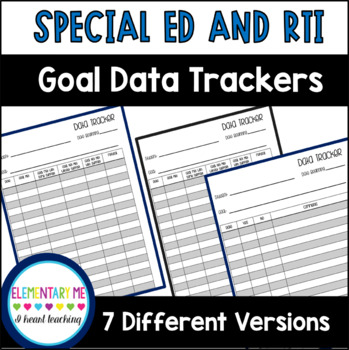 Preview of IEP and RTI Goal Data Tracker
