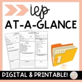 IEP at a Glance Digital and Printable Forms