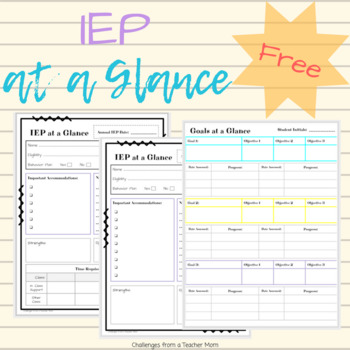 Preview of IEP at a Glance