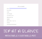 IEP at a Glance