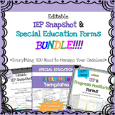 Everything Special Education - IEP at-a-Glance & Special Education Forms BUNDLE!