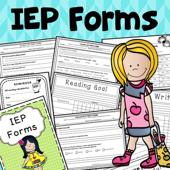 Preview of IEP planning forms for special education {Printables}
