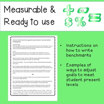 6th grade math word problem solving iep goals