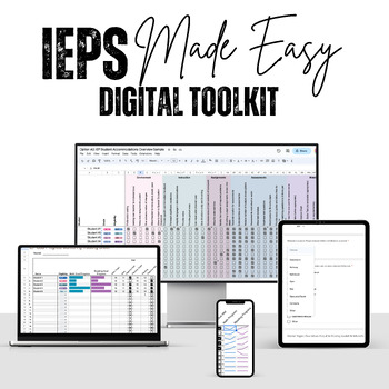 Preview of IEPs Made Easy Digital Toolkit (Google Apps)
