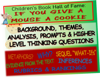 Preview of IF YOU GIVE A MOUSE A COOKIE - Children's Book Hall of Fame - slides & handouts