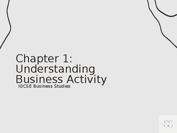 Preview of IGCSE Business Studies Chapter 1 Teaching Slides