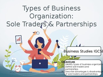 Preview of IGCSE Business Studies - Unit 1.4 (Types of Business Organisation)
