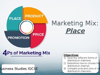 Preview of IGCSE Business Studies - Unit 3.3 (Marketing Mix: Place & Promotion)