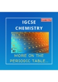 IGCSE Chemistry Edexcel ~ The Periodic Table -KS3- Full/Detailed Study Notes