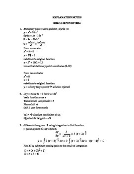 Preview of IGCSE Explanation Additional Math Paper 1 NOV 2014