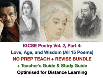 Preview of IGCSE Poetry 2022-2024: Vol. 2 Part 4 TEACH + EXAM PREP + ANSWERS Bundle