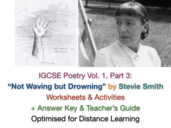Preview of "Not Waving but Drowning" Stevie Smith IGCSE TEACH + REVISE ACTIVITIES + ANSWERS
