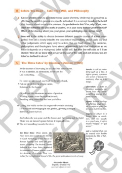the three fates by rosemary dobson igcse teach revise worksheets