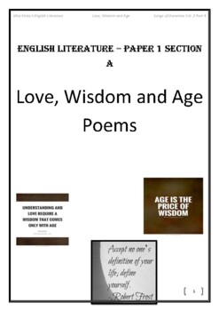 Preview of IGCSE Poetry booklet 0475 English Literature