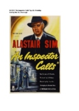 IGCSE2 *"An Inspector Calls" by J. B. Priestley Unit