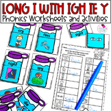 IE and IGH - Long I - Vowel Teams Worksheets - Phonics