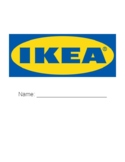 IKEA workbook & scavenger hunt