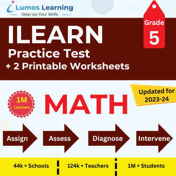 Preview of Online ILEARN Practice Tests + Worksheets, Grade 5 Math - ILEARN Test Prep