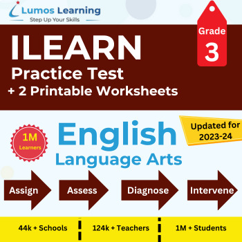 Preview of Online ILEARN Practice Tests + Worksheets, Grade 3 ELA - ILEARN Test Prep