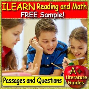 Preview of ILEARN Reading and Math Passages, Questions, Math Problems