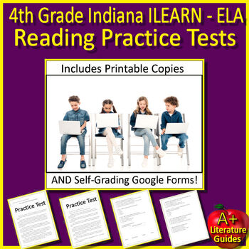 4th Grade ILEARN Test Prep Practice ELA Indiana Computer Adaptive