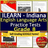 8th Grade ILEARN Test Prep ELA Reading SELF-GRADING GOOGLE