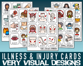ILLNESS & INJURY "What Hurts" Communication Cards : first 