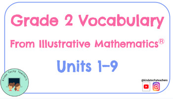 Preview of IM K-5™ Vocabulary Cards Bundle Grade 2 Units 1-9