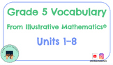 IM K-5™ Vocabulary Cards Bundle Grade 5 Units 1-8