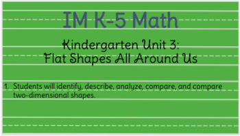 Preview of IM Kindergarten Math (TM) Unit Three (All Sections) Google Slides