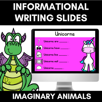 Preview of IMAGINARY ANIMALS Information Writing FREEBIE
