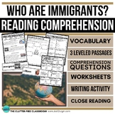 IMMIGRANT HERITAGE MONTH Reading Comprehension Passage Que