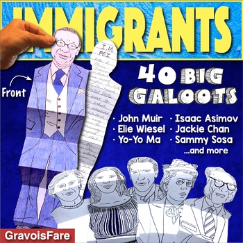 Preview of IMMIGRATION Famous Immigrants Activities: Great Bulletin Board Research Project