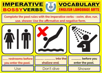 imperative bossy verbs 11 worksheets with answers by john dsouza