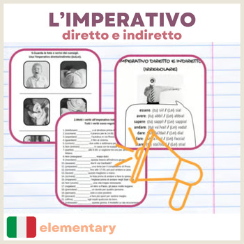 Preview of IMPERATIVO diretto e indiretto – Italian imperative (informal and formal)