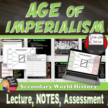 Preview of IMPERIALISM | Lecture | Cornell Notes | Graphic Organizer | Print & Digital