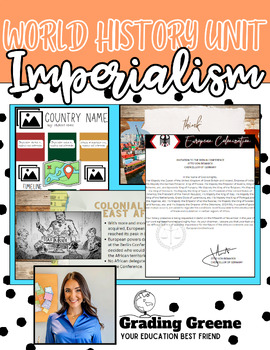 Preview of IMPERIALISM UNIT | World History | Notes | Student Activities | Project