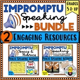 IMPROMPTU Public Speaking BUNDLE |Graphic Organizers, Topi