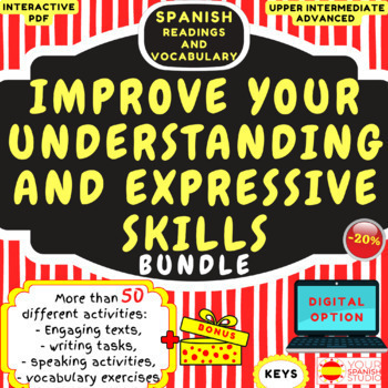 Preview of SPANISH READING WRITING AND EXPRESSIVE SKILLS FOR HIGH SCHOOLS BUNDLE