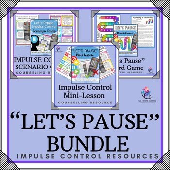 Preview of IMPULSE CONTROL Workbook, Board Game & Scenario Cards