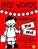 IMSE Approach Red Word Student Pages