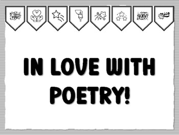 IN LOVE WITH POETRY! Poetry Bulletin Board Kit by Anisha Sharma | TPT