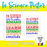 IN SCIENCE Poster 11x17 and 8.5x11, for the science classr