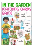 IN THE GARDEN matching cards - English, ESL vocabulary gam